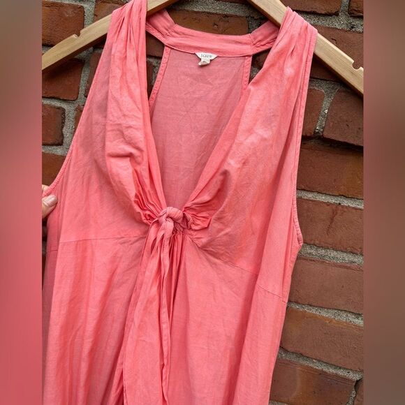 J. Crew Peach Coral Cotton Maxi Dress - Picture 6 of 6